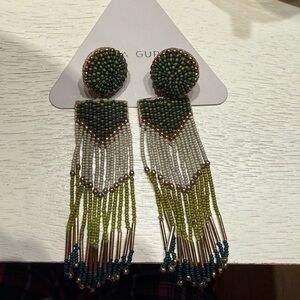 DEEPA GURNANI - Jordana Earrings Olive